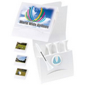 4-1 Golf Tee Packet w/ Ball Marker & 2 3/4" Tees